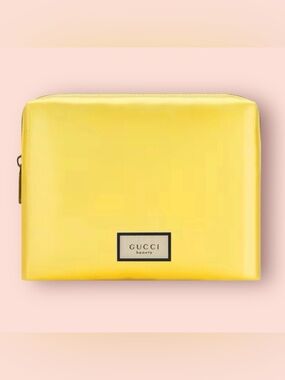 Pearlescent-Yellow Gucci Beauty (Gucci Flora) Cosmetic-Makeup Bag